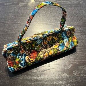 Vintage Butterfly Patterned Clutch